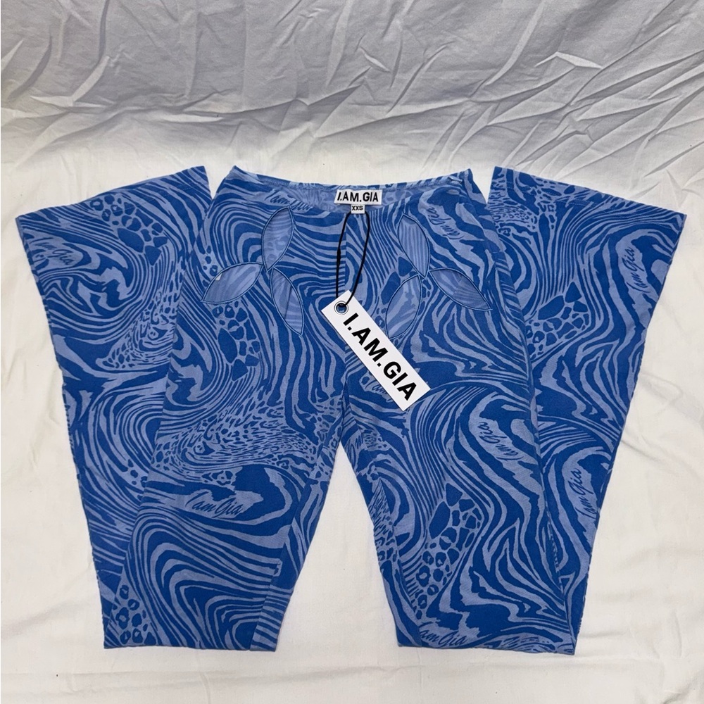 I.AM.GIA Amina Blue Burnout Pants